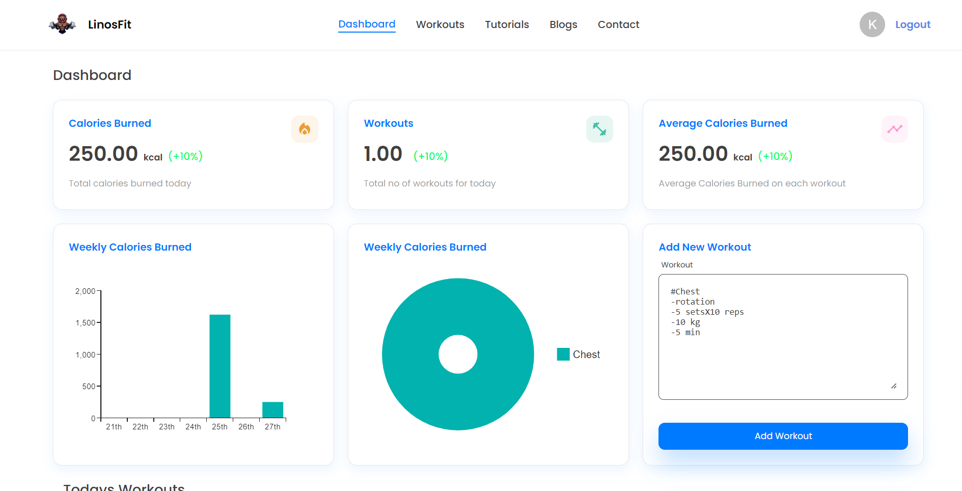 LionsFit - Fitness Tracker
